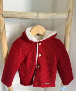 Cappottino rosso con pelliccia Mac Ilusion