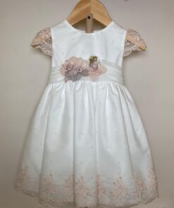 Abito pizzo rosa Mimilù