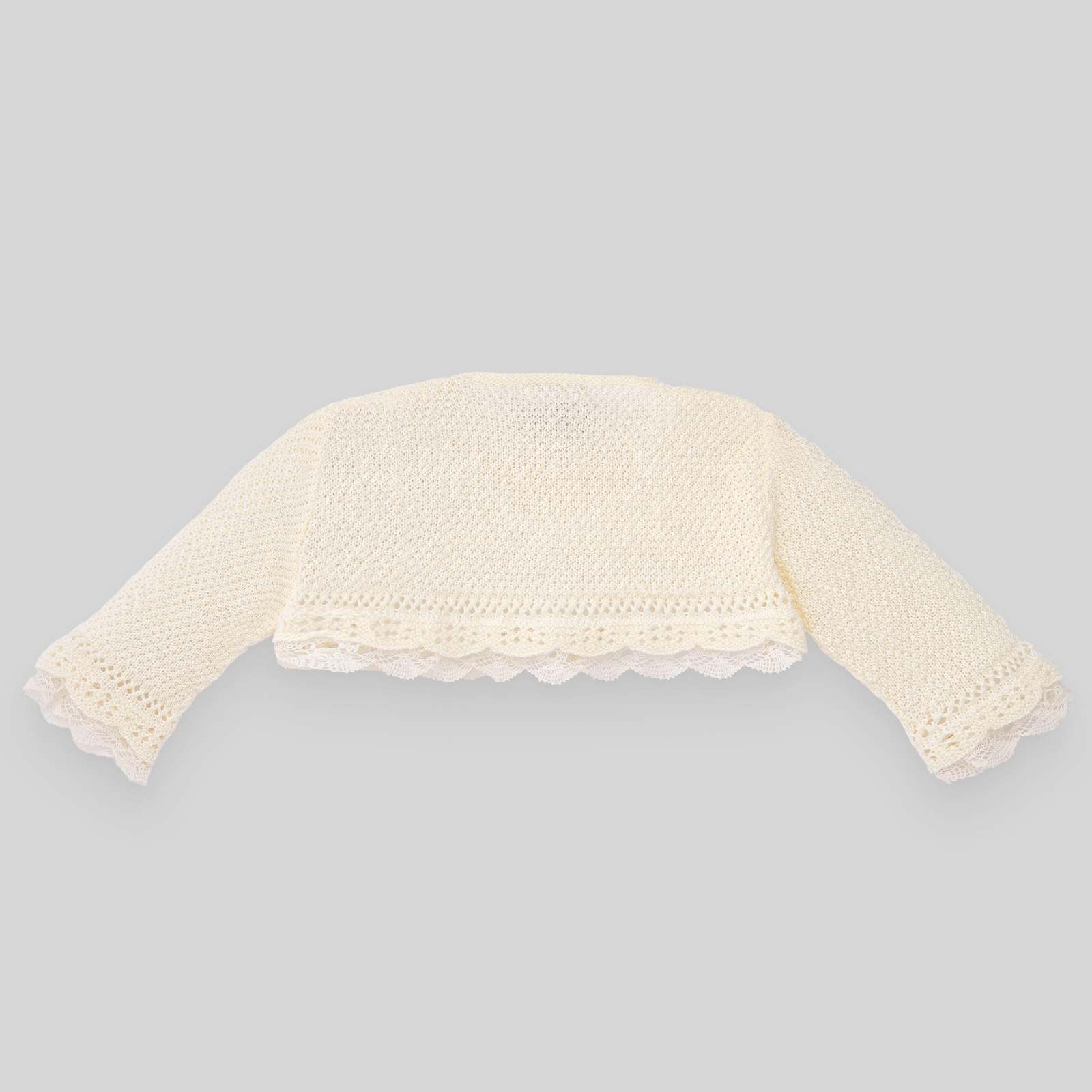 Cardigan Corto Beige e Bianco Paz Rodriguez - immagine 2