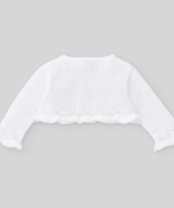 Alternative view of Cardigan Corto Bianco Paz Rodriguez