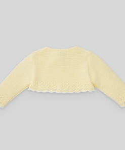 Alternative view of Cardigan Corto Giallo Paz Rodriguez