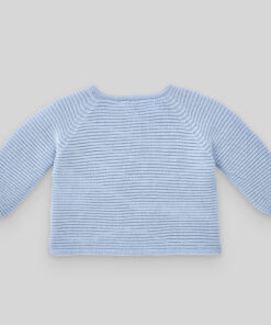 Alternative view of Cardigan Lungo Azzurro Paz Rodriguez