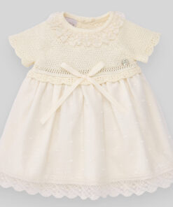 Vestito Beige Plumetis Paz Rodriguez