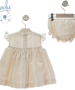 Alternative view of Completo due pezzi a giro bianco e beige Yoedu