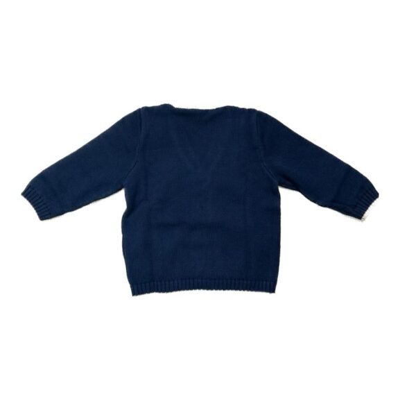Cardigan Blu e Panna Pure - immagine 2