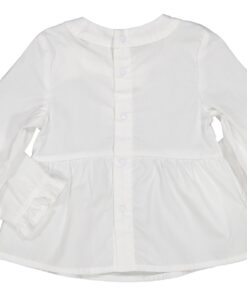 Alternative view of Camicia con fiocco bianca Birba