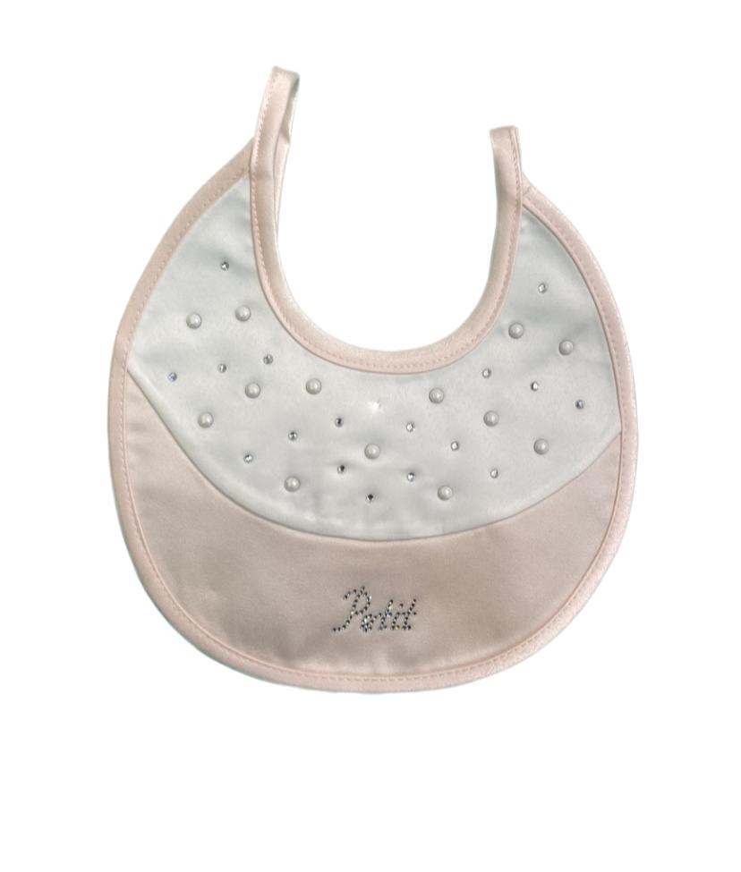 Bavetta rosa con strass Petit