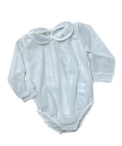 Body in tulle con collo Petit