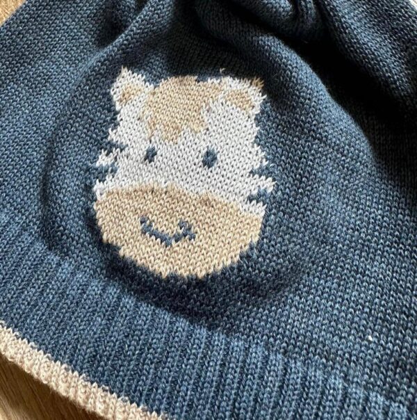 Cappellino Blu Melange con Zebra Primodì - immagine 2