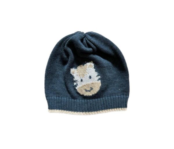 Cappellino Blu Melange con Zebra Primodì