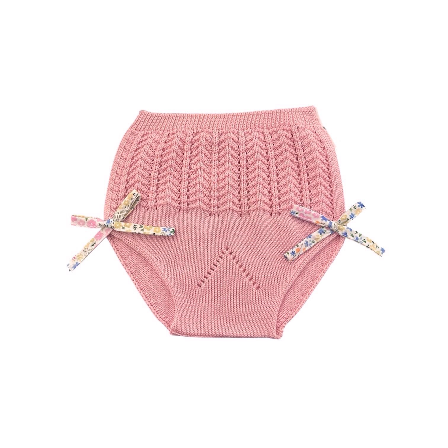 Culotte rosa con fiocchi fiorati Mac Ilusion
