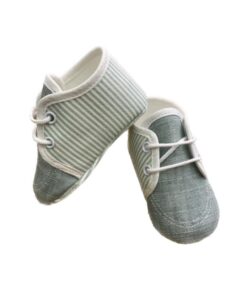 Scarpe culla Verde e Bianca Ninnaoh