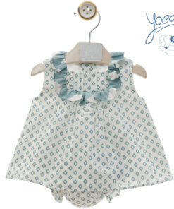 Completo due pezzi rombi turchese Yoedu