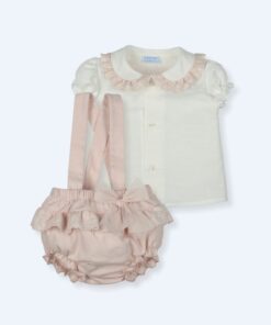 Camicia e salopette rosa Mac Ilusion