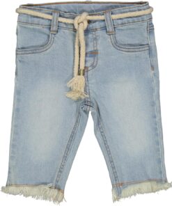 Jeans sfrangiato con cintura Birba