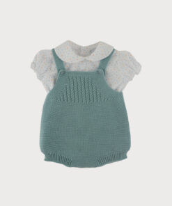 Camicia e pagliaccetto verde acqua Sardon