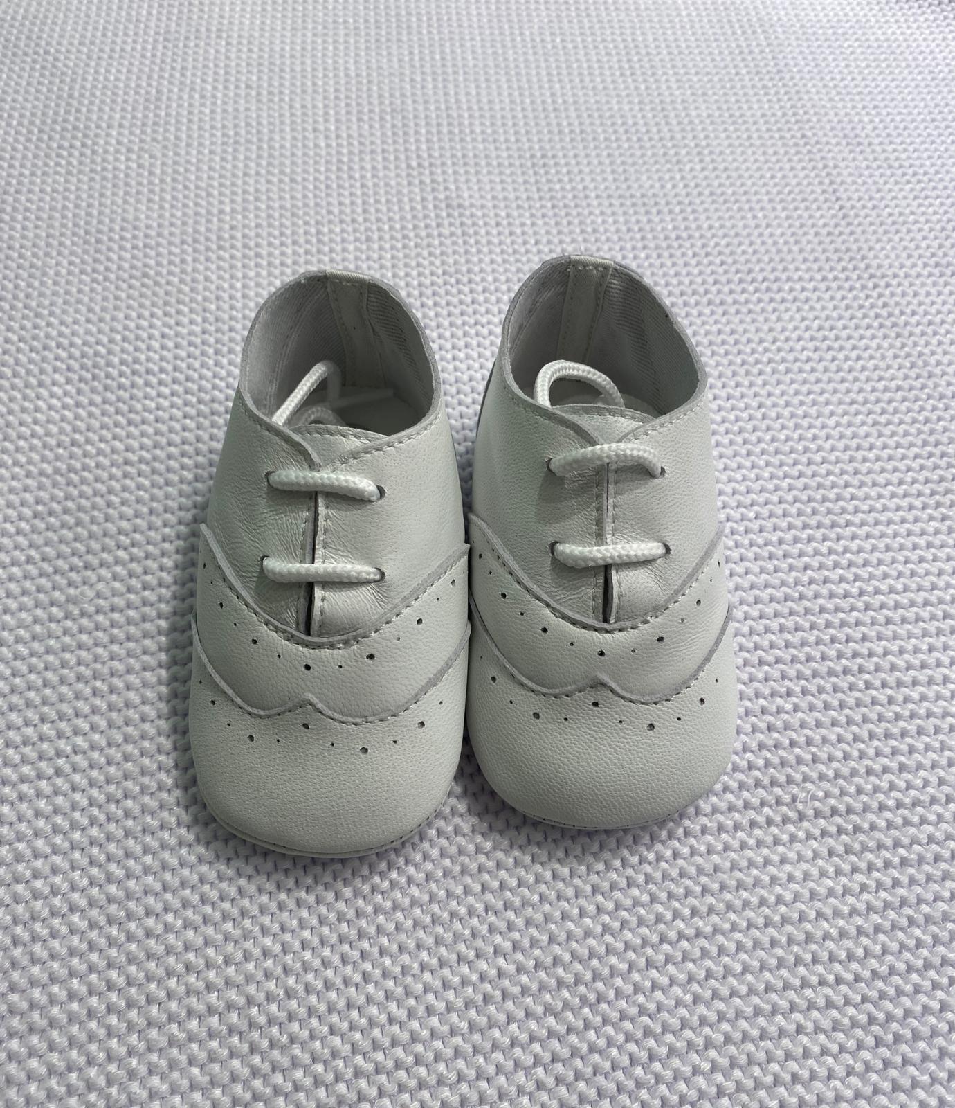 Scarpe culla pelle bianca Ambarabà