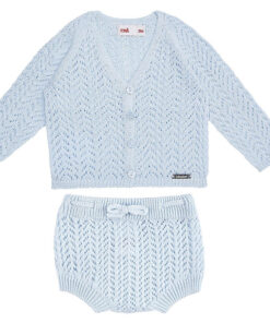 Set traforato cardigan e culotte Condor