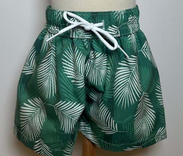 Boxer verde con foglie Island Coco