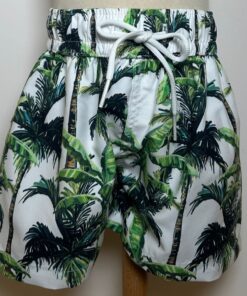 Boxer bianco con palme Island Coco