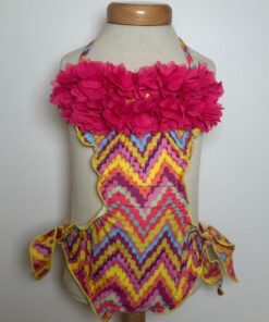 Trikini zig zag con petali Island Coco