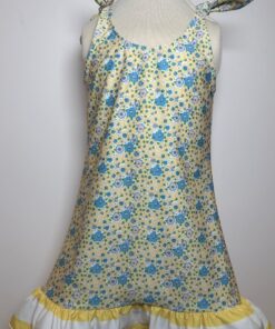 Vestito a fiori con volant Island Coco