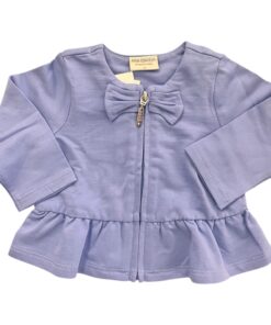 Felpa azzurra con fiocco Birba