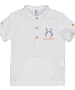 T-shirt bianca Birba hippo
