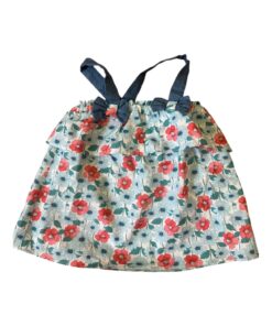Top in cotone con bretelle Dr Kid a fiorellini