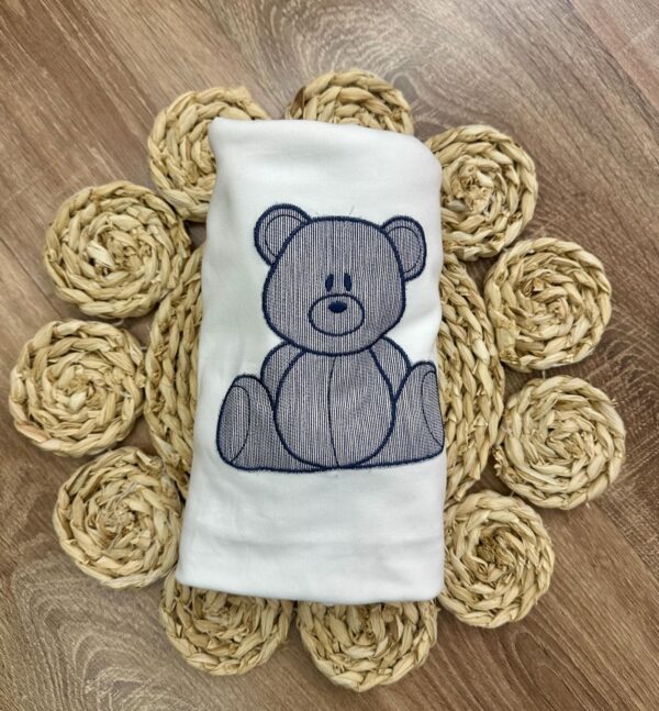 Copertina Baby gi con orsetto blu