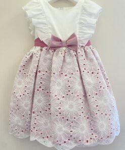 Vestito pizzo sangallo Dilù