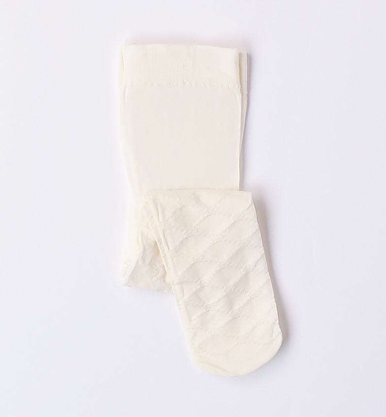 Collant bianco Minibanda