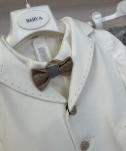 Alternative view of Completo bermuda grigio quadri Baby A.
