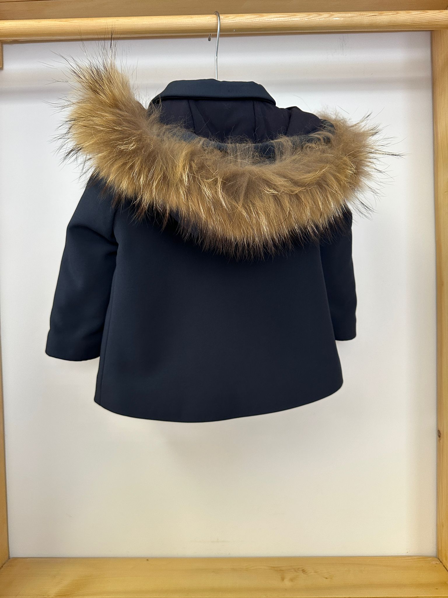 Cappottino blu pelliccia Baby A. - immagine 3
