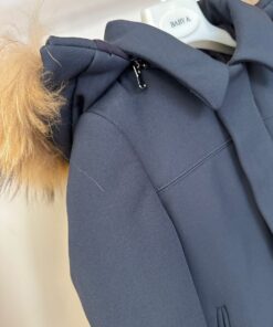 Alternative view of Cappottino blu pelliccia Baby A.