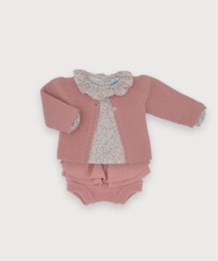 Completo 3 pezzi rosa Sardon