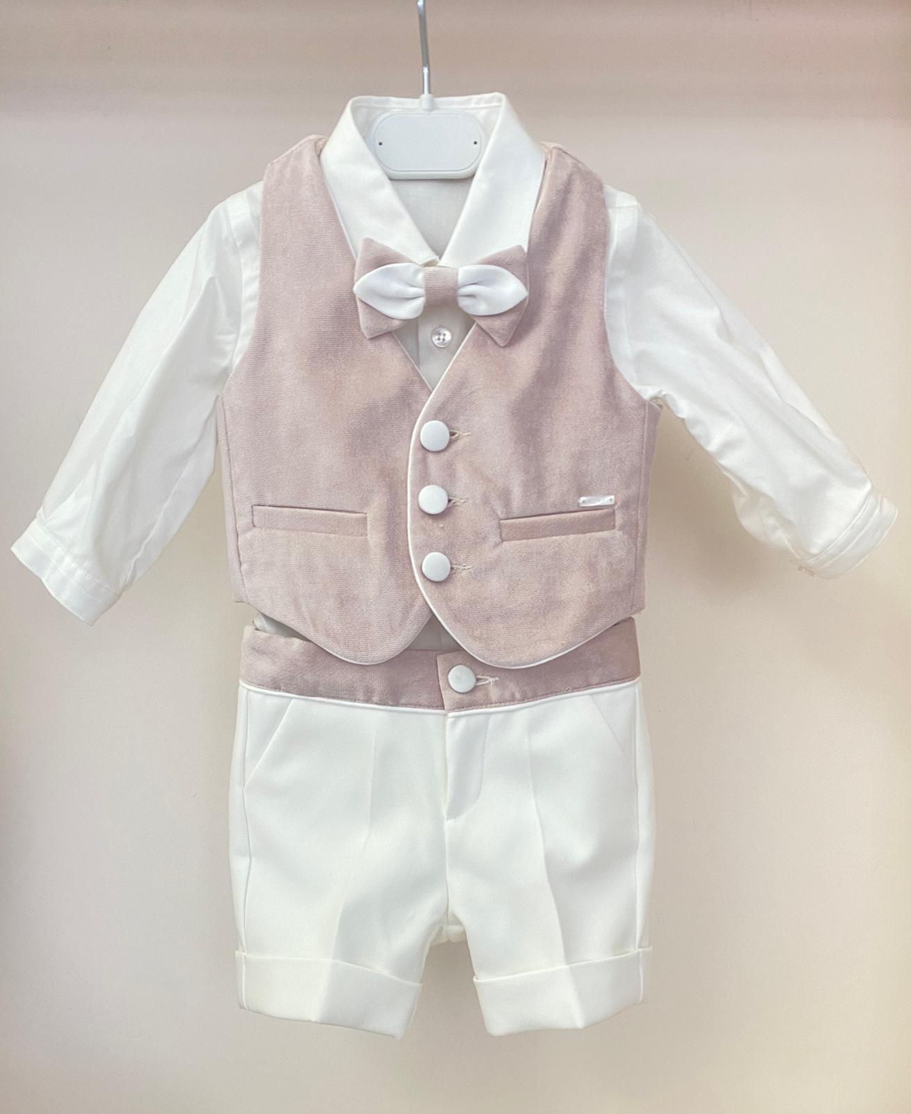 Completo panna e beige Petit