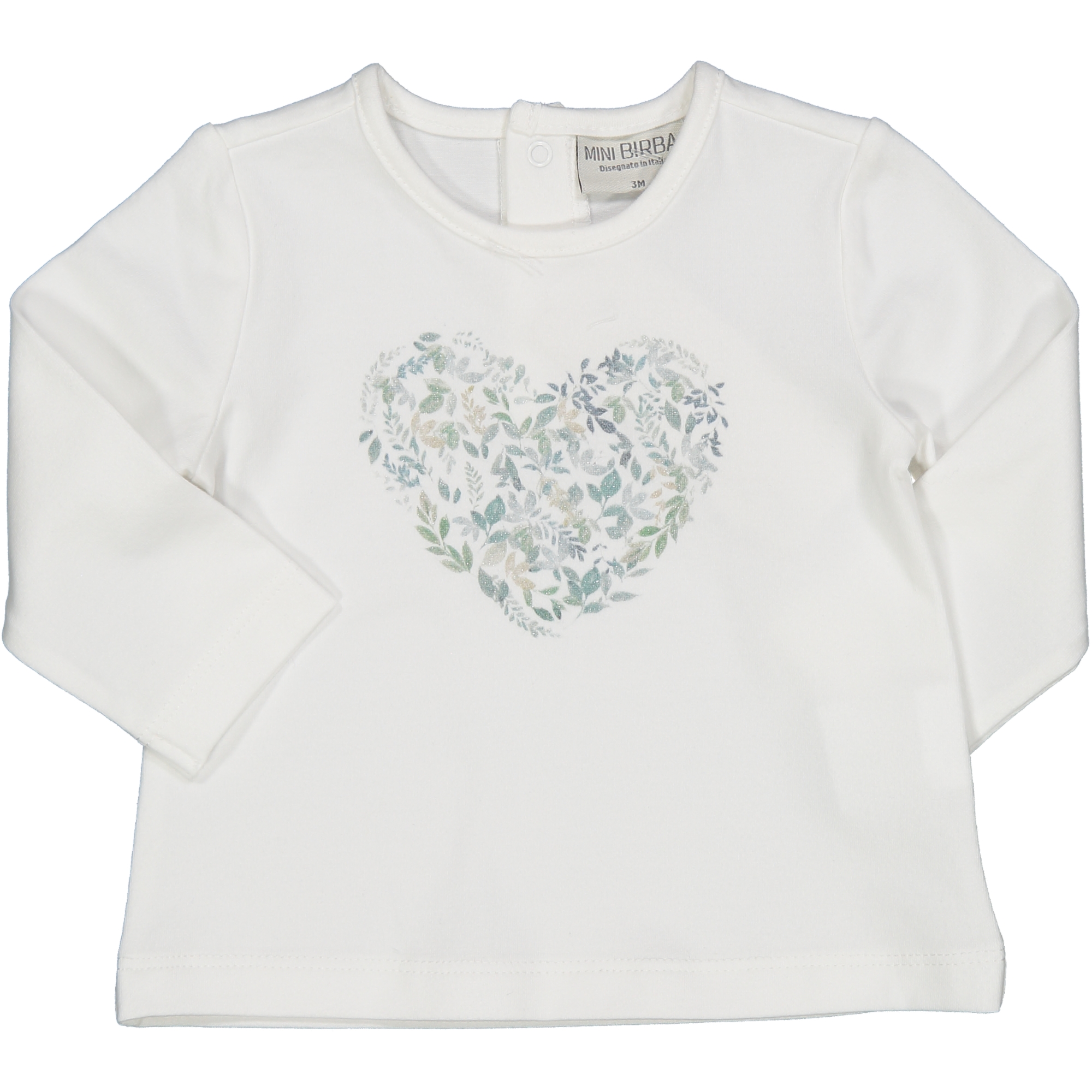 T-shirt bianca con cuore Birba