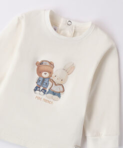Alternative view of T-shirt orso e coniglio Minibanda