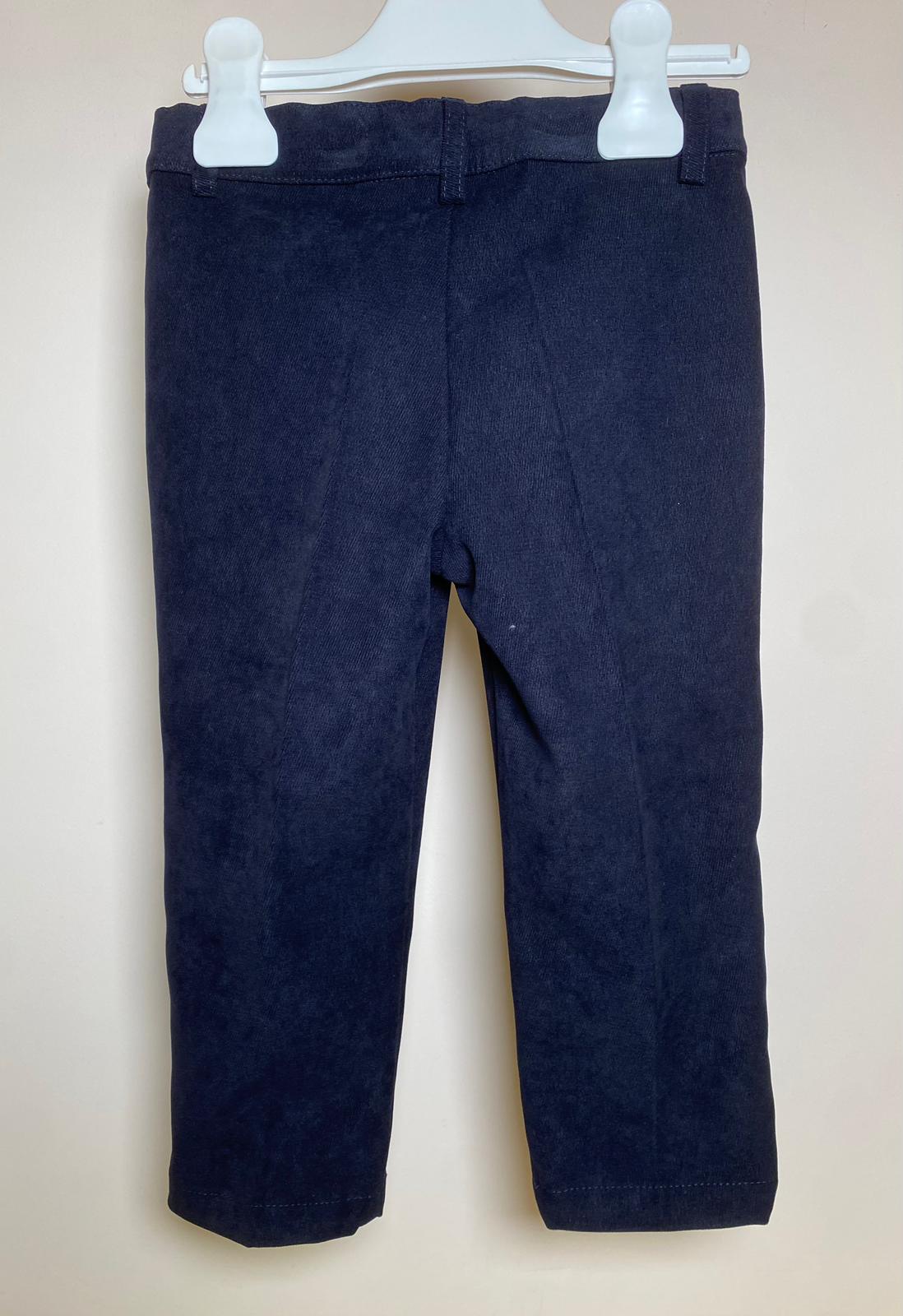 Pantalone velluto blu Ambarabà - immagine 3