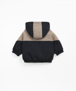 Alternative view of Parka nero e tortora Play Up