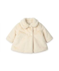 Cappotto in pelliccia crema Mac Ilusion