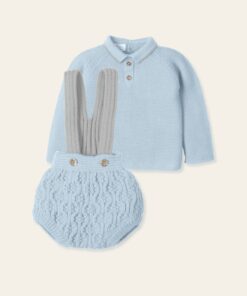 Salopette con polo celeste e grigia Mac Ilusion
