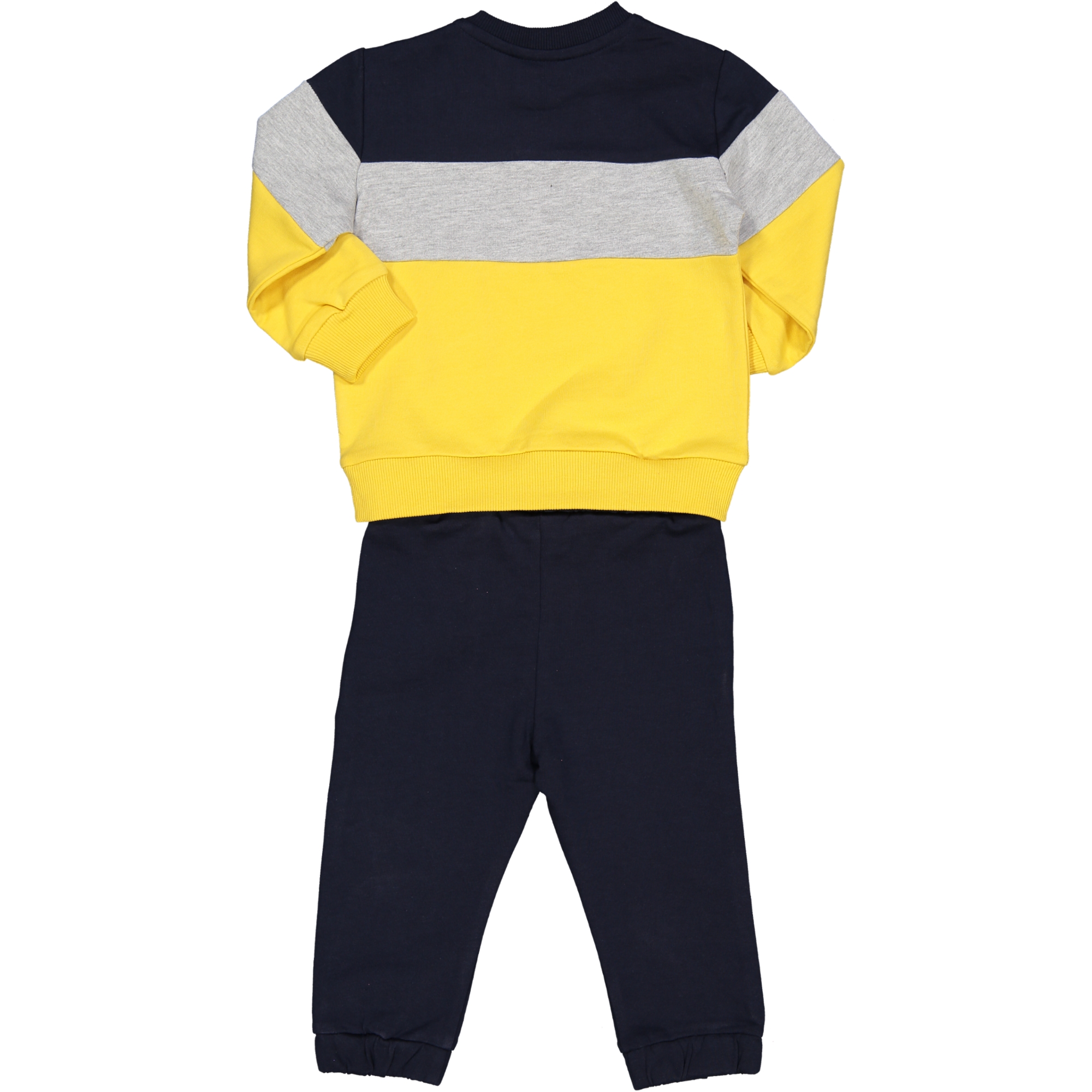 Completo Birba blu e giallo felpa e pantalone - immagine 2