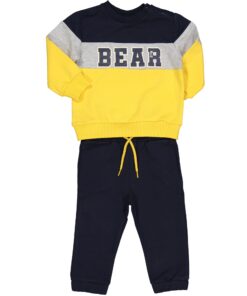 Completo Birba blu e giallo felpa e pantalone