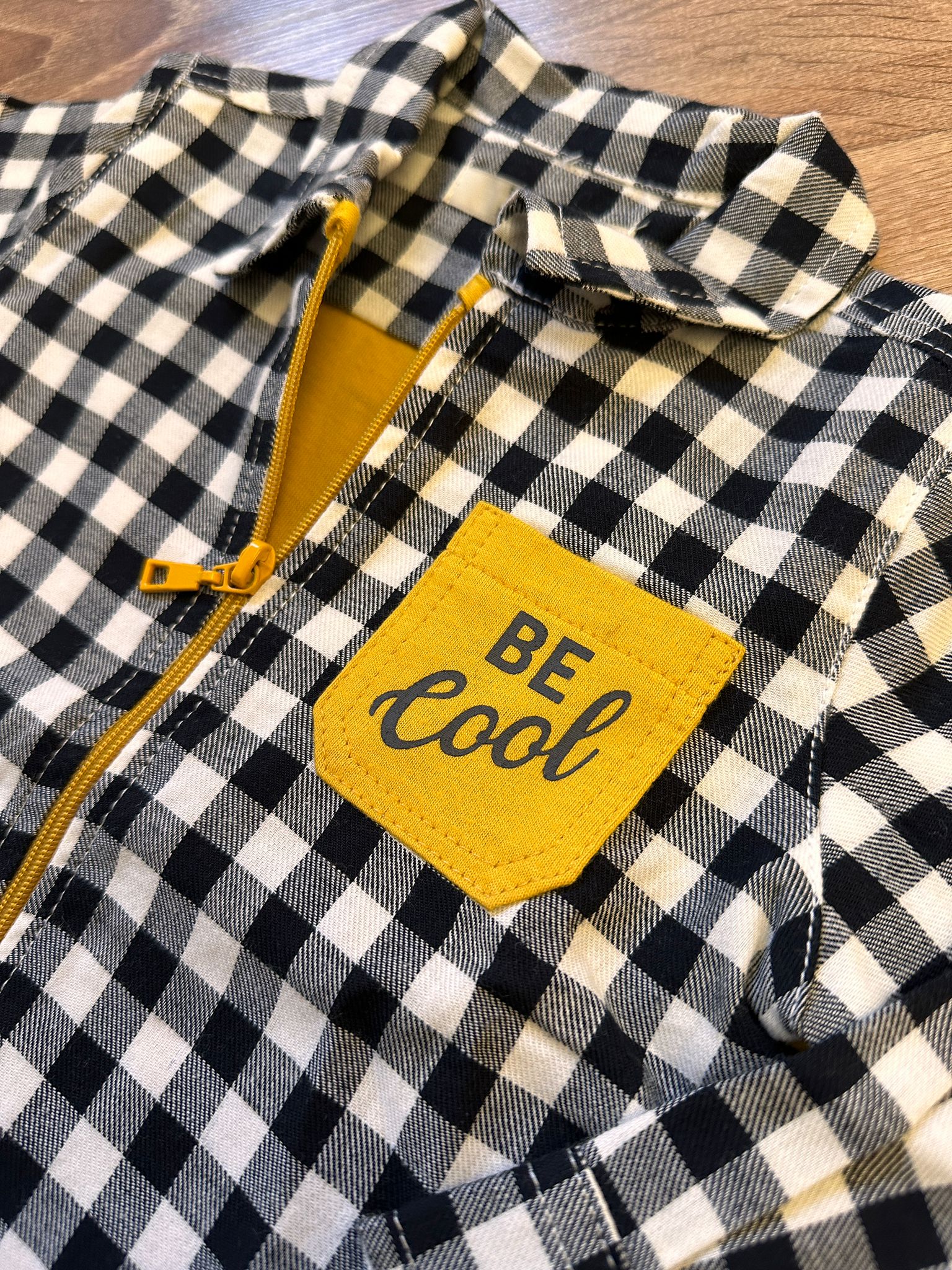 Camicia a quadri bianca e nera Birba - immagine 2