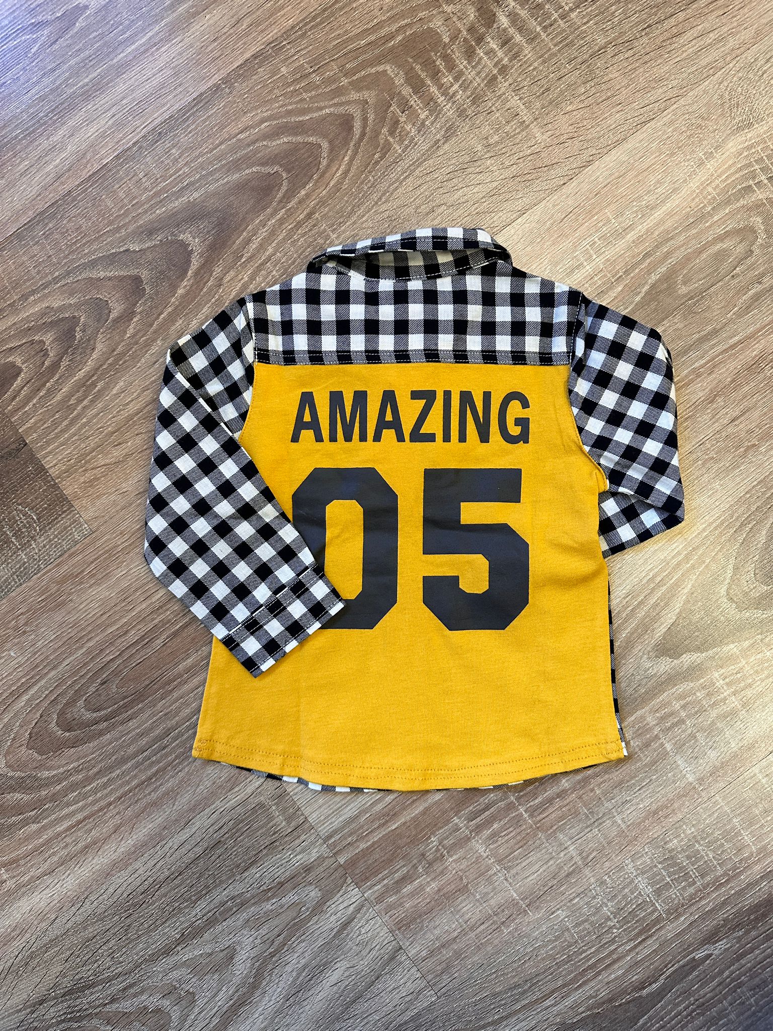 Camicia a quadri bianca e nera Birba - immagine 3