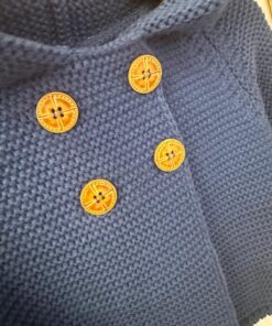 Alternative view of Cappottino doppiopetto blu Yoedu