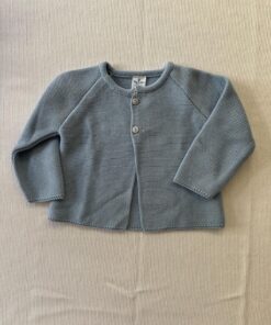 Cardigan lungo celeste Sardon