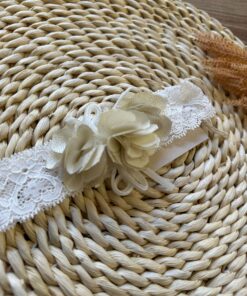 Alternative view of Fascia per capelli pizzo roselline Pure